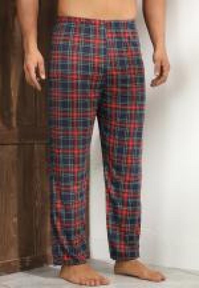 Pantaloni de Pijama ,Barbati,Culoare Rosu cu Negru,Engros